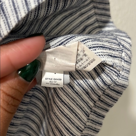 J. Crew striped top with ruffle sleeves - Picture 5 of 6